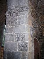 Clonfert - Cathedrale romane - Pilier